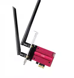 Мрежова карта Cudy WE9300, PCIe, 3-бандов, 5.7 Gbps, 2.8 Gbps, 688 Mbps, WiFi, Bluetooth 5.4