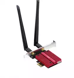 Мрежова карта Cudy WE9300, PCIe, 3-бандов, 5.7 Gbps, 2.8 Gbps, 688 Mbps, WiFi, Bluetooth 5.4