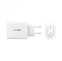 Мрежово зарядно j5create JUP3365E 65W, 3 порта, USB-C, USB-A