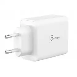 Мрежово зарядно j5create JUP3365E 65W, 3 порта, USB-C, USB-A