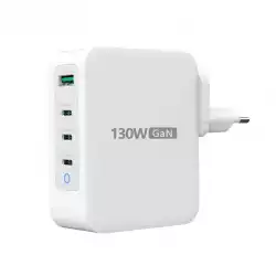 Мрежово зарядно j5create JUP43130E 130W, 4 порта, USB-C, USB-A