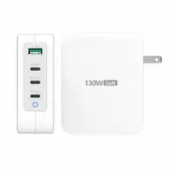 Мрежово зарядно j5create JUP43130E 130W, 4 порта, USB-C, USB-A