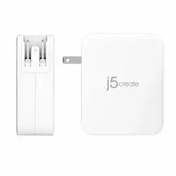 Мрежово зарядно j5create JUP43130E 130W, 4 порта, USB-C, USB-A