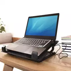 Охладител за лаптоп ACT, До 17", С един вентилатор, 2 x USB хъб, Черен