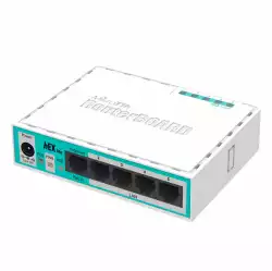 Рутер MiKrotik RB750R2, 10/100 Mbps, PoE, 64 MB, CPU 850MHz, Бял