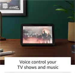 Смарт тонколона Amazon Echo Show 8 (Gen 2), Сензорен екран, Гласов асистент, Черна