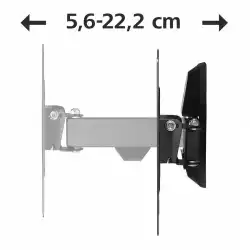 Стенна стойка за TV HAMA, Регулируема, 48", 20 кг, 200 x 200, Черна