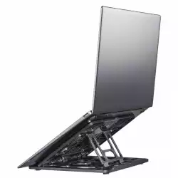 Стойка за лаптоп Hama Rotation, въртяща се на 360°, наклонена, до 39 см (15,4"), Черно