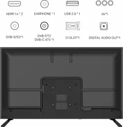 Телевизор METZ 32MTE2000Z, 32"(80 см), LED TV, HD, Черен