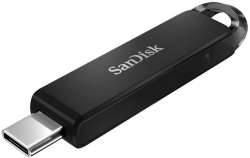 USB памет SanDisk Ultra, USB-C, 256GB, Черен