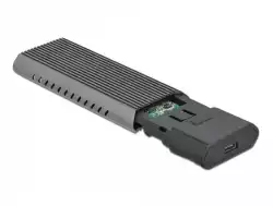 Външна стойка Delock, За M.2 NVMe PCIe или SATA SSD, USB-C 3.2 Gen 2, Инсталация без инструменти