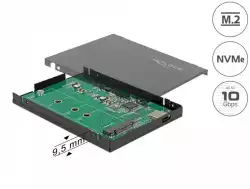 Външно чекмедже Delock, За M.2 NVMe PCIe SSD, USB-C 3.1 Gen 2, 2.5″