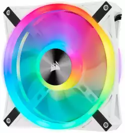 Вентилатори Corsair iCUE QL140 RGB PWM, 2 Fan комплект, Включен контролер Lightning Node CORE, Бял