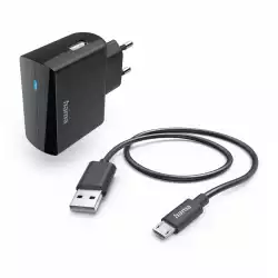 Зарядно у-во с кабел micro USB/220V, 2.4A, 201622