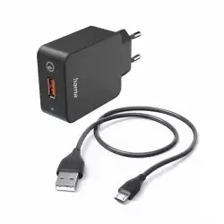 Зарядно устройство 220V micro USB + кабел, 3 A, 201621