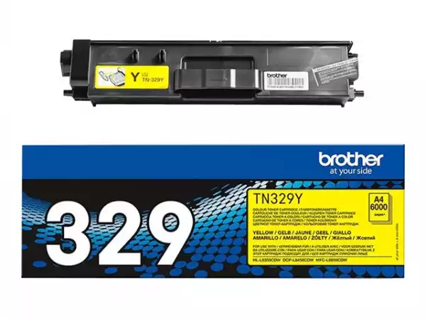 BROTHER TN-329Y toner cartridge yellow extra high capacity 6.000 pages 1-pack