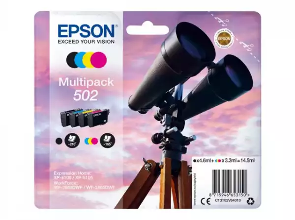 EPSON 1LB Multipack 4-colours 502 Ink SEC w/s