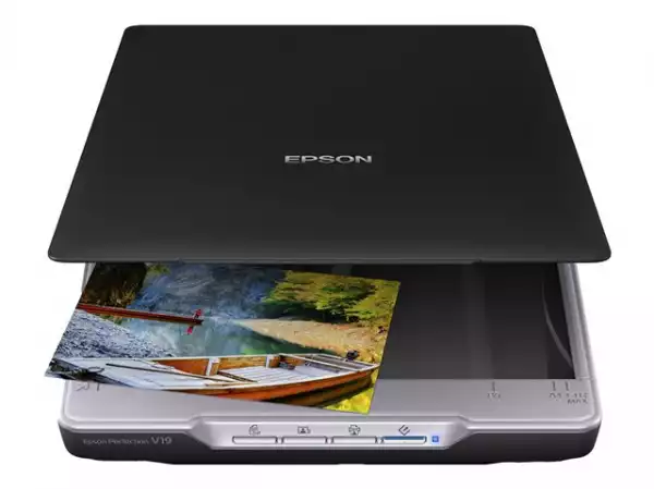 Epson Scanner V19, A4, flatbed, 4800x4800, CIS, Copy Utility, USB