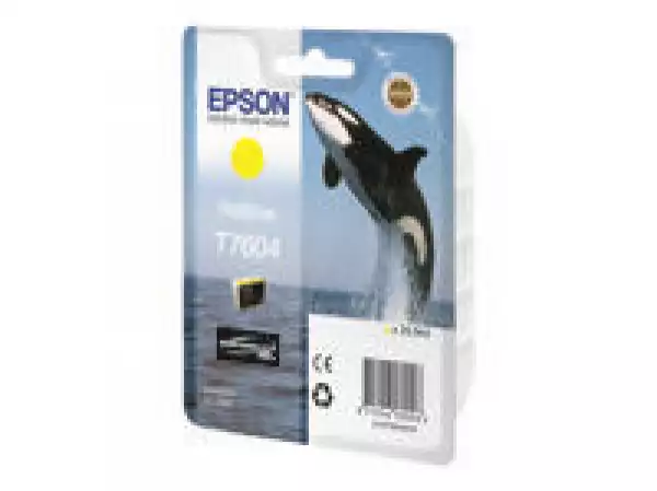 EPSON 5LB T7604 ink cartridge yellow high capacity 25 9ml 2127 pages 1-pack