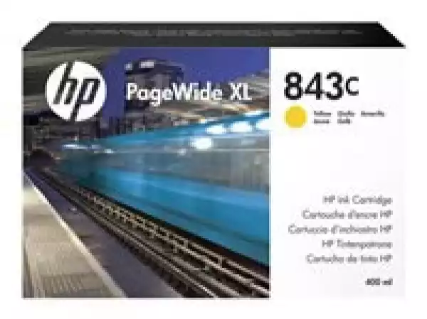 HP 843C ink cartridge yellow 400ml PageWide