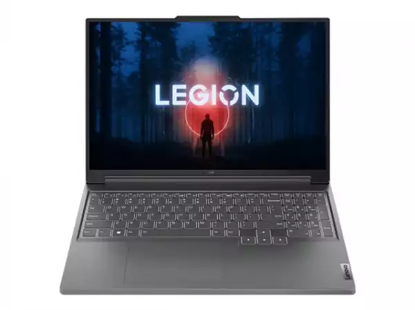 Лаптоп LENOVO Legion Slim 5 AMD Ryzen 5 7640HS 16inch WQXGA AG 350N 165Hz 16GB DDR5 512GB PCIe RTX4060 8GB DOS Storm Grey 2Y