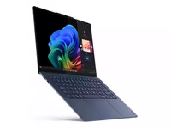 Лаптоп LENOVO YOGA Slim 7 Qualcomm SD X1E78100 14.5inch 3K OLED 500N 90Hz Touch 32GB DDR5 1TB PCIe W11P Cosmic Blue 2y