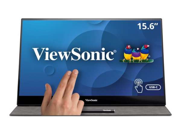 Монитор VIEWSONIC TD1655 Portable Touch Display 15.6inch 1920x1080 Projected capacitive 10 points touch with mini HDMI 2 USB type C