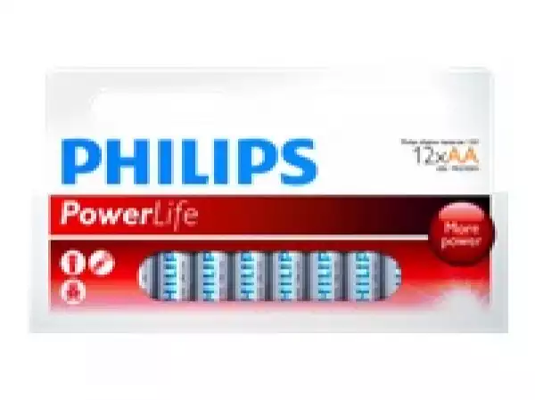 PHILIPS LR6P12W/10 Batteries AA LR6 PHILIPS Power Alkaline Blister of 12 pcs.