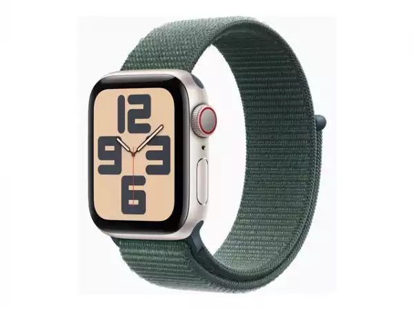 Смартчасовник APPLE Watch SE2 v3 Cellular 40mm Starlight Alu Case with Lake Green Sport Loop