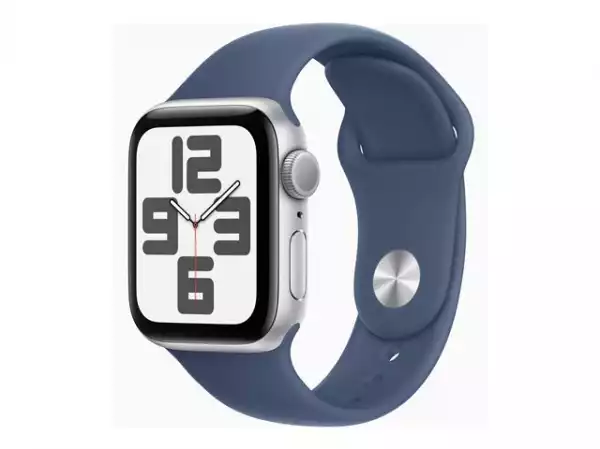 Смартчасовник APPLE Watch SE2 v3 GPS 40mm Silver Alu Case with Denim Sport Band ML
