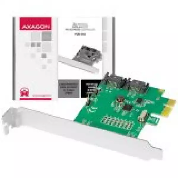 AXAGON PCES-SA2 PCIe Controller 2x Int. SATA III 6G ASMedia