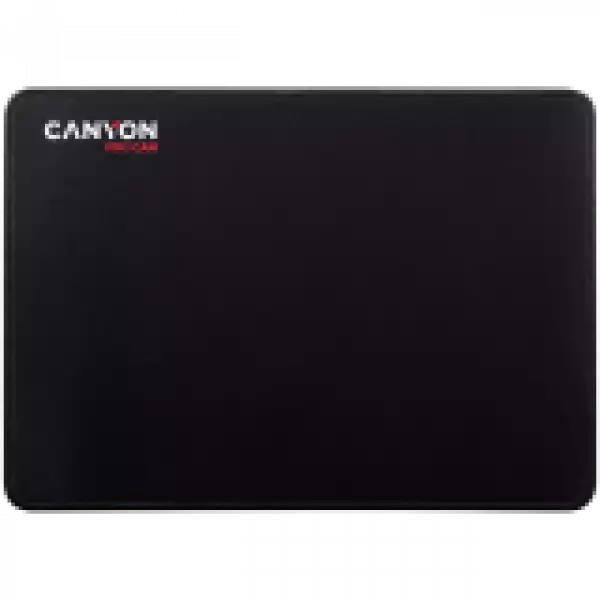 CANYON Mouse pad,350X250X3MM,Multipandex,fully black with our logo (non gaming),blister cardboard