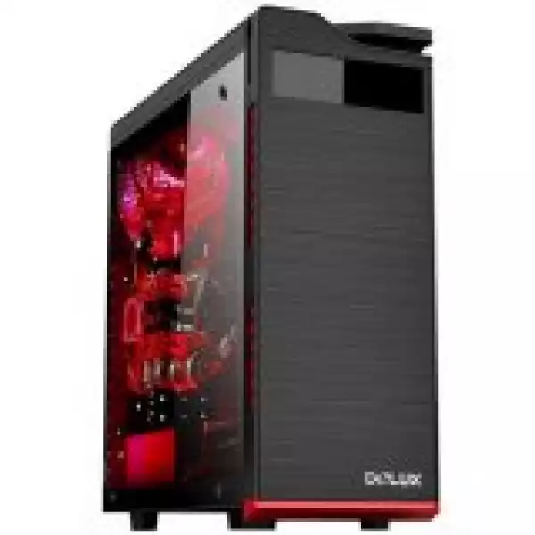 Chassis DELUX DW701 ATX,HDD 4, SSD 3 USB2.0, without PSU, Black