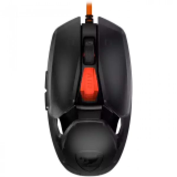 COUGAR AirBlader Tournament (Black) Gaming Mouse, PixArt PAW3399 Optical Gaming Sensor, 20000DPI, 2000Hz Poling Rate, 80M Clicks Gaming Switches, 6 Programmable Buttons, 62G Extreme Lightweight Design, Ultraflex Cable, Grip Tape, PTFE Skates, BOUNCE-ON System