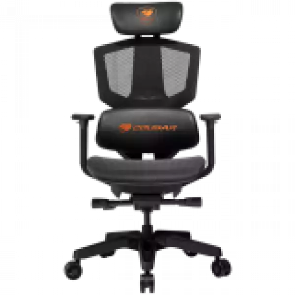 COUGAR ARGO ONE, Gaming Chair, Breathable Elastomeric Mesh, PAFRP Frame, Flexible Reclining Backrest, Adjustable Headrest, Lumbar Pillow, Sliding Seat, 3D Adjustable Armset
