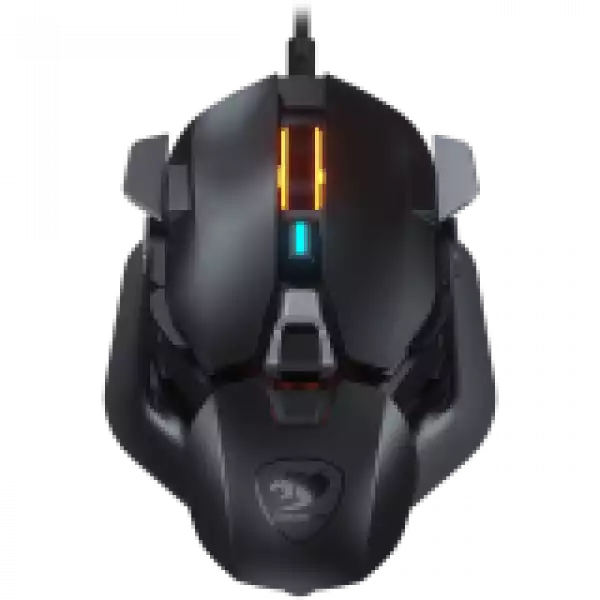 COUGAR DualBlader, Gaming Mouse, PixArt PMW3389 Optical gaming sensor, 16 000 DPI, 2000Hz Poling Rate, 60M gaming switches, 12 Programmable Buttons, Weight: 99-107g, Evolutionary DYNASTRUT Design, Ultraflex Cable, Customized Components