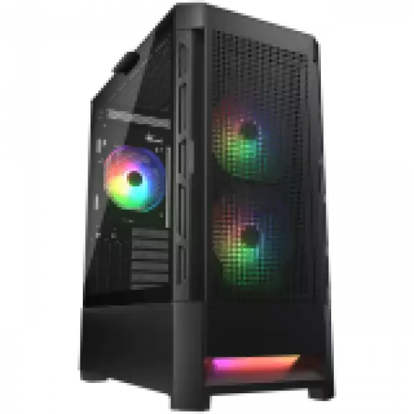 COUGAR DUOFACE RGB PC Case, Mid Tower, Black