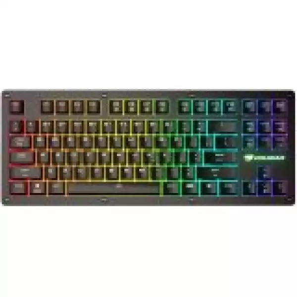 COUGAR PURI TKL RGB Red Switches Mechanical Gaming Keyboard,N-key rollover(USB mode support),Key Backlight White LED,1000Hz/1ms Polling rate,Steel/Plastic,Magnetic Protective Cover,1.8m Braided Cable Length,Detachable Cable,CM system