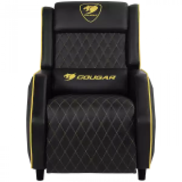 COUGAR Sofa Ranger - Royal, Gaming Sofa, Headrest & Lumbar Design, Breathable Premium PVC Leather, Diamond Check Pattern Design, Recliner system 95°~160°, Weight Capacity 160 kg