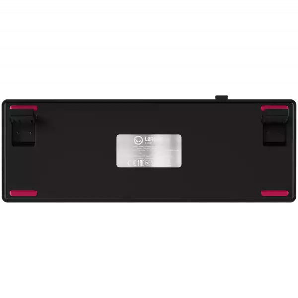 LORGAR KBP70MW, Wireless 65% Mechanical Gaming Keyboard Pro, Black/red, EN layout