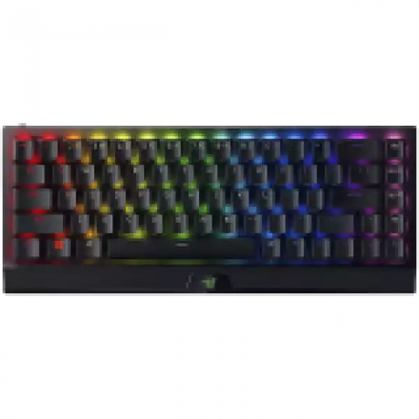 Razer BlackWidow V3 Mini HyperSpeed (Green Switch), US Layout, HyperSpeed Wireless (2.4 Ghz), Bluetooth or USB-C, size 65%, RGB Chroma, 80 million keystroke, 1000 Hz Ultrapolling, Aluminum construction