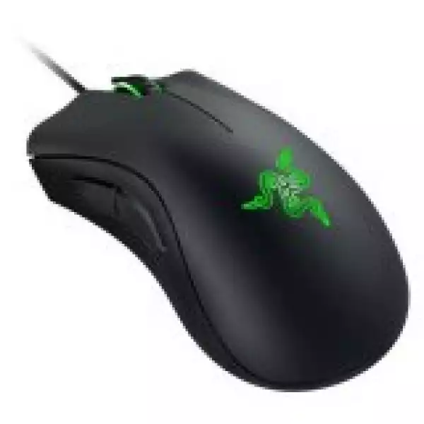 Razer DeathAdder Essential, Gaming Mouse, True 6 400 DPI optical sensor, Ergonomic Form Factor, Mechanical Mouse Switches with 10 million-click life cycle, 1000 Hz Ultrapolling, Single-color green lighting