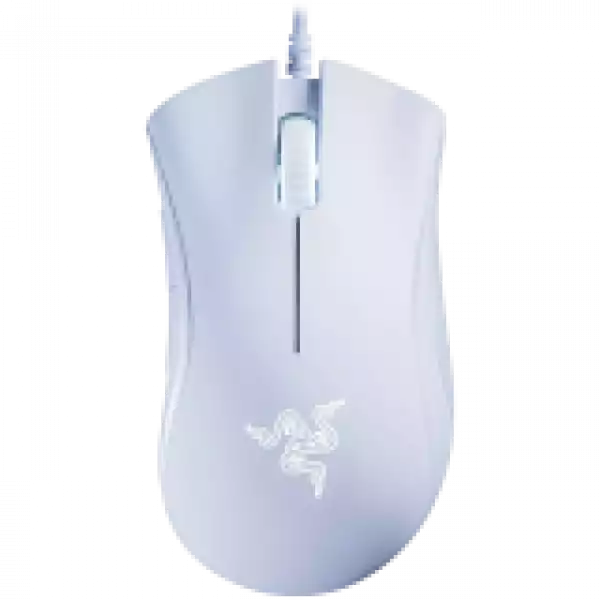 Razer DeathAdder Essential White Edition, Gaming Mouse, True 6 400 DPI optical sensor, Ergonomic Form Factor, Mechanical Mouse Switches with 10 million-click life cycle, 1000 Hz Ultrapolling, Single-color white lighting