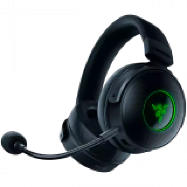 Razer Kraken V3 Pro, Wireless Gaming Headset, Razer HyperSense Haptic Technology, TriForce Titanium 50mm Drivers, Detachable HyperClear SuperCardioid Mic, THX Spatial Audio, Razer Chroma™ RGB, USB-A Wireless (2.4GHz)/3.5mm