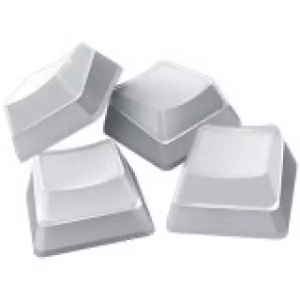 Razer Phantom Keycap Upgrade Set - White, ABS Material, Keycap Count: 128, Translucent sides, Bottom-lasered legends, Standard bottom row US and UK layout supported, Fits most cross-shaped axis switches