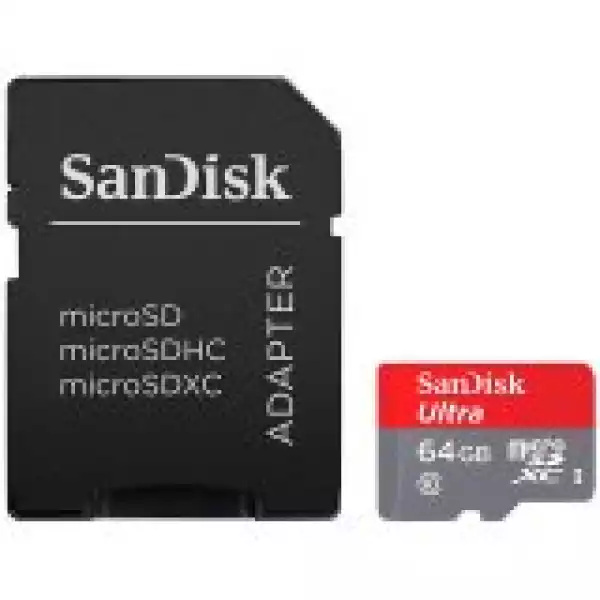 SanDisk High Endurance microSDXC 64GB + SD Adapter - for dash cams & home monitoring, up to 5,000 Hours, Full HD / 4K videos, up to 100/40 MB/s Read/Write speeds, C10, U3, V30