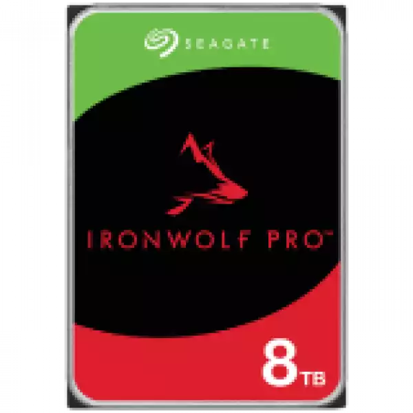 SEAGATE Ironwolf PRO Enterprise NAS HDD 8TB 7200rpm 6Gb/s SATA 256MB cache 8.9cm 3.5inch 24x7 for NAS RAID Rackmount Systeme BLK