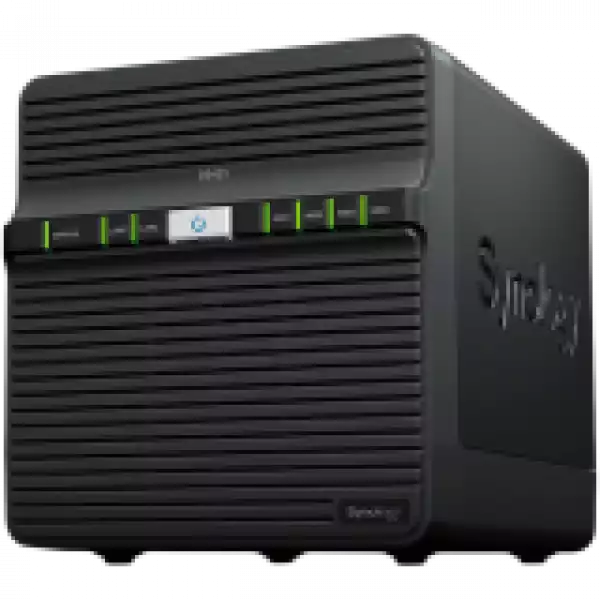 Synology DiskStation DS423, Tower, 4-Bays 3.5'' SATA HDD/SSD, CPU 4-core 1.7 GHz, 2 GB DDR4 non-ECC, 2 x 1GbE RJ-45, 2 X USB 3.2, 2.21 kg, 2y