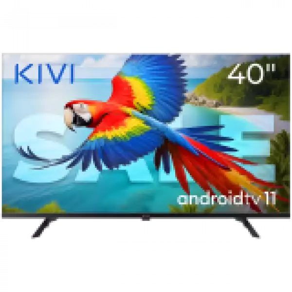 Телевизор KIVI 40', FHD, Google Android TV, Black, 1920x1080, 60 Hz, Sound 2x10W, 41 kWh/1000h , BT5, HDMI ports 2, 24 months