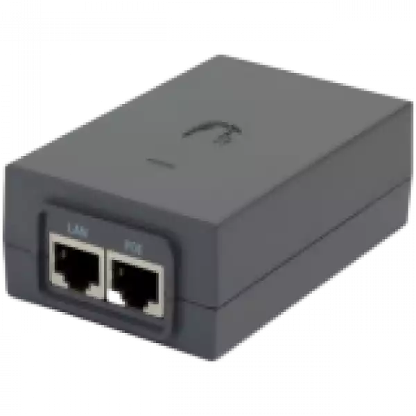 UBIQUITI 24V PoE Adapter; Surge and clamping protection; Maximum surge discharge; Peak pulse current; AC cable with earth ground.